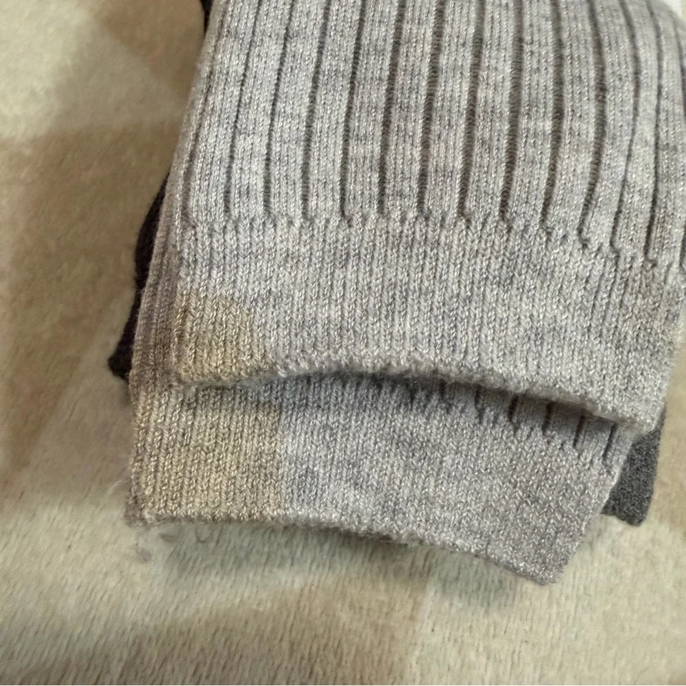 J crew Cozy ribbed trouser socks three-pack